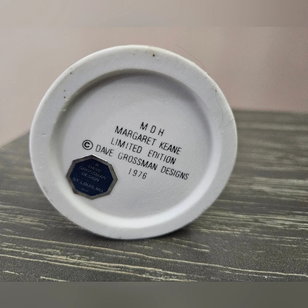 Vintage Margaret Keane Big Eyed Girl MDH 1976 Balloon Girl Figurine Japan - Picture 6 of 7